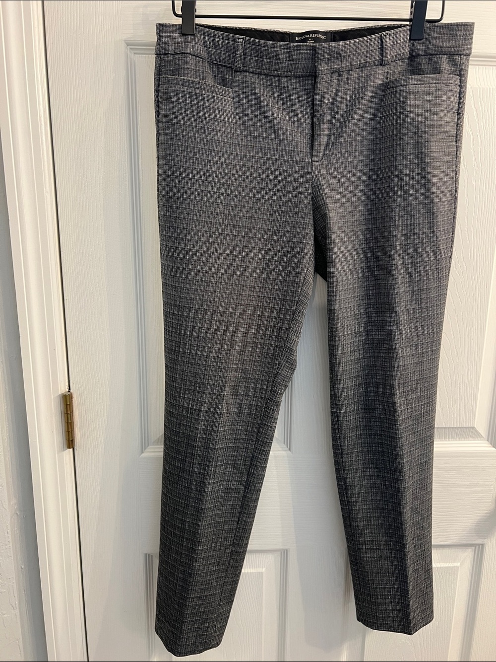 Banana Republic Black Check Dress Pants